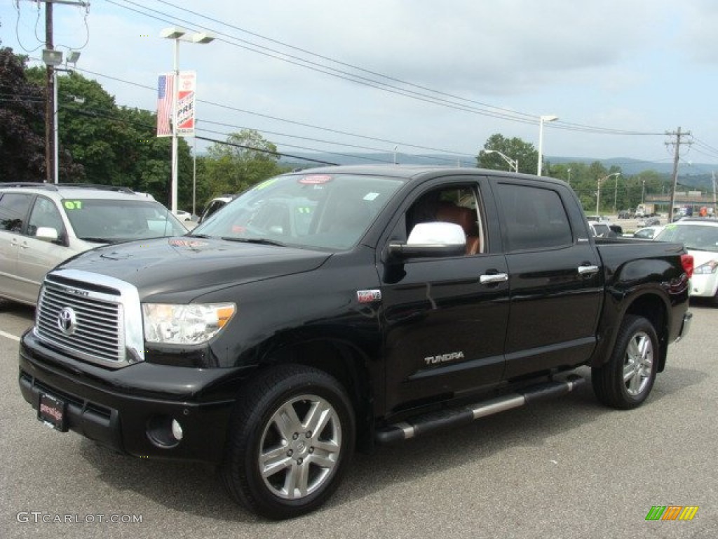 2010 Tundra Limited CrewMax 4x4 - Black / Black photo #3