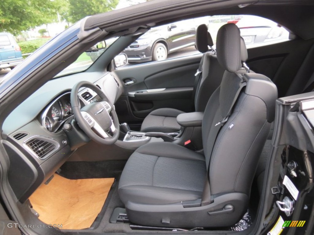 Black Interior 2014 Chrysler 200 Touring Convertible Photo #85207859