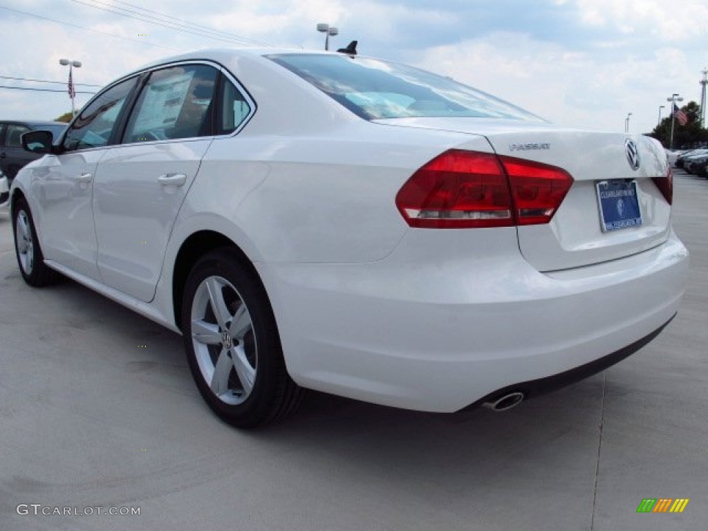 2014 Passat 2.5L SE - Candy White / Cornsilk Beige photo #4