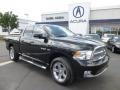 2009 Brilliant Black Crystal Pearl Dodge Ram 1500 SLT Quad Cab 4x4  photo #1