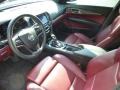 Morello Red/Jet Black Accents 2013 Cadillac ATS 3.6L Premium AWD Interior Color