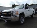 2014 Summit White Chevrolet Silverado 3500HD WT Regular Cab 4x4  photo #1