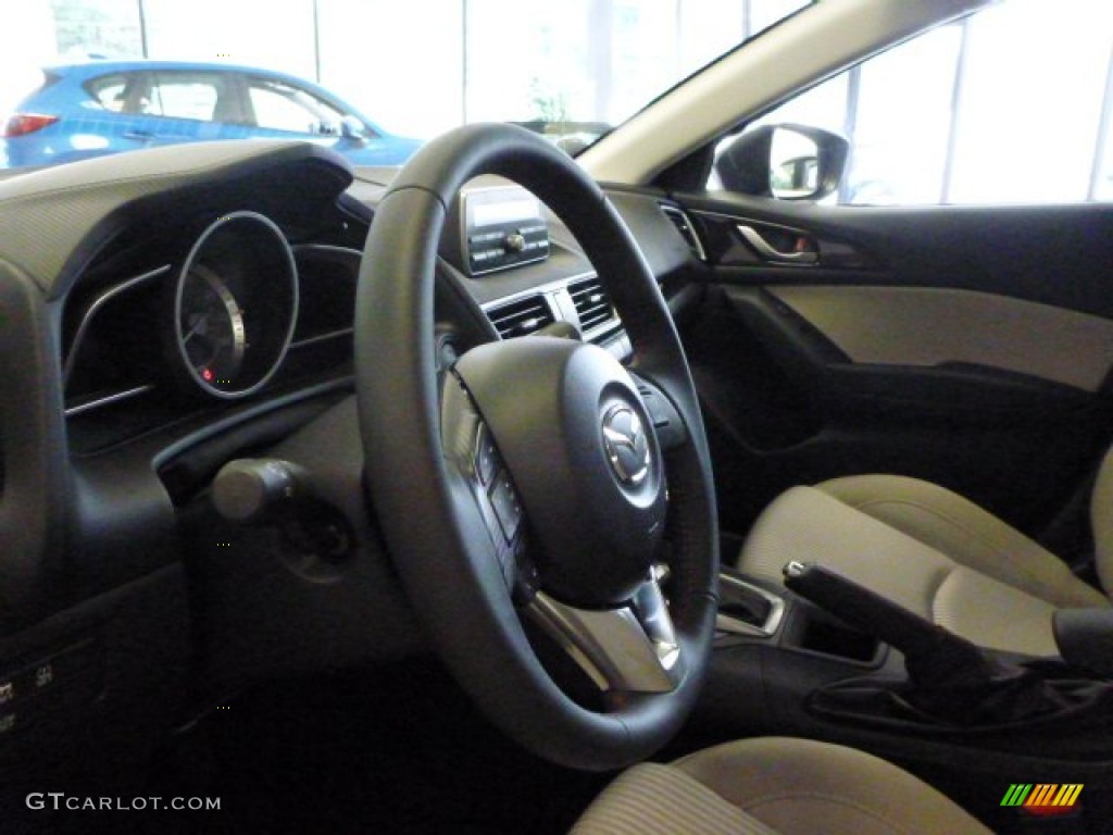 2014 MAZDA3 i Touring 5 Door - Titanium Flash Mica / Sand photo #17