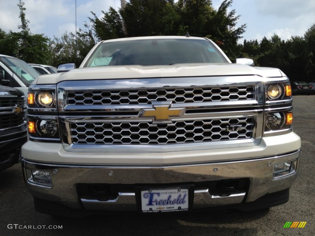 2014 Silverado 1500 LTZ Crew Cab 4x4 - White Diamond Tricoat / Cocoa/Dune photo #2