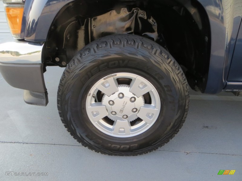 2008 Canyon SLE Crew Cab - Midnight Blue Metallic / Light Tan photo #11