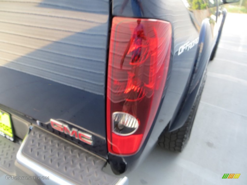 2008 Canyon SLE Crew Cab - Midnight Blue Metallic / Light Tan photo #16