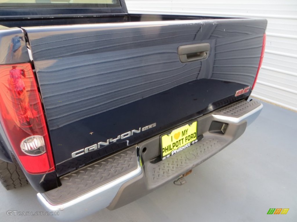 2008 Canyon SLE Crew Cab - Midnight Blue Metallic / Light Tan photo #17