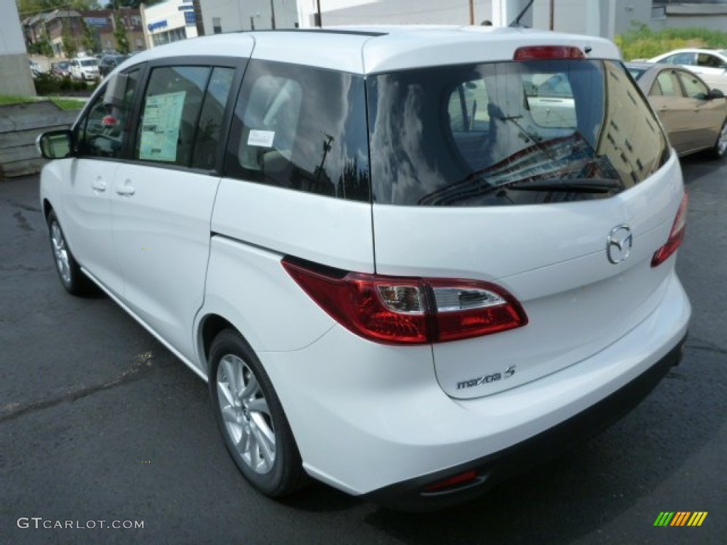2013 MAZDA5 Sport - Crystal White Pearl / Sand photo #3