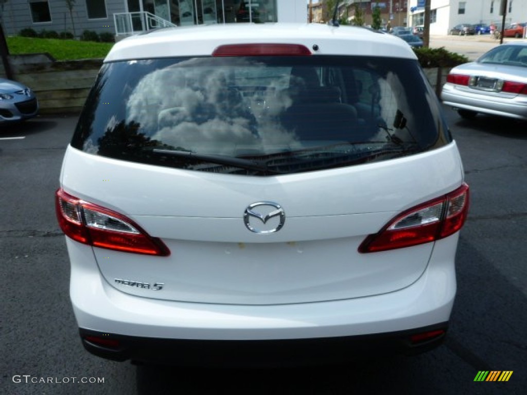 2013 MAZDA5 Sport - Crystal White Pearl / Sand photo #4