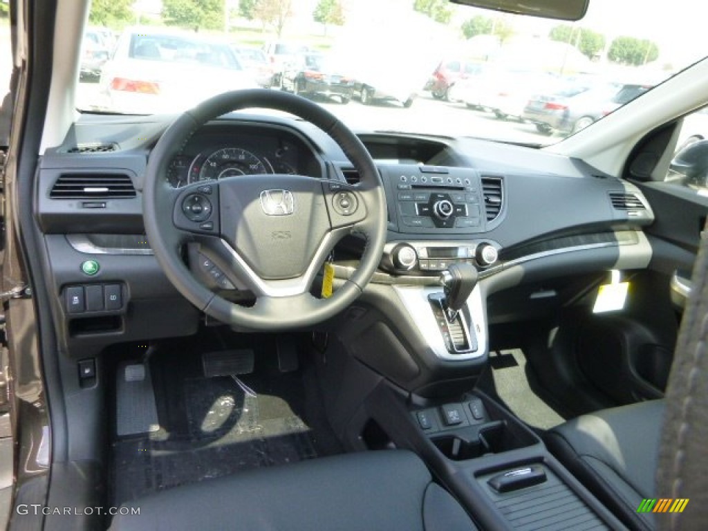 2014 Honda CR-V EX-L AWD Black Dashboard Photo #85215866