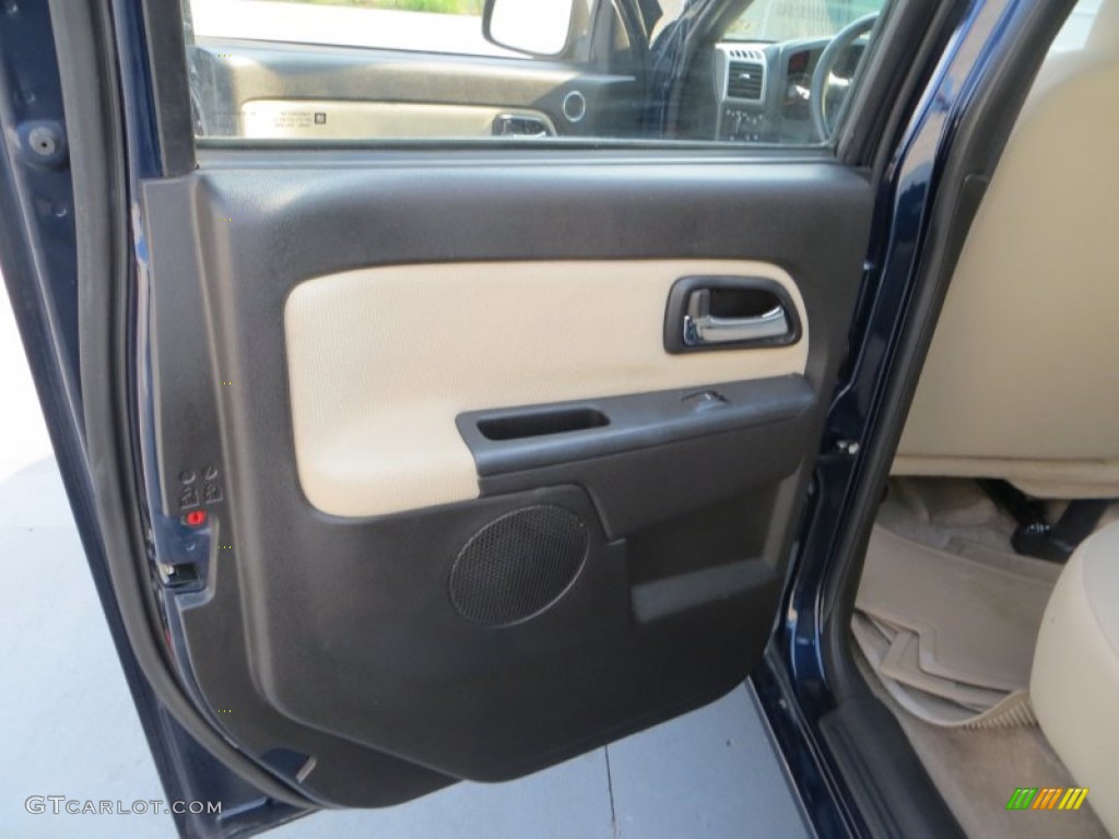 2008 Canyon SLE Crew Cab - Midnight Blue Metallic / Light Tan photo #25