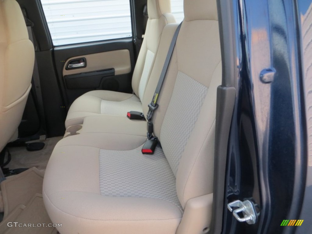 2008 Canyon SLE Crew Cab - Midnight Blue Metallic / Light Tan photo #26