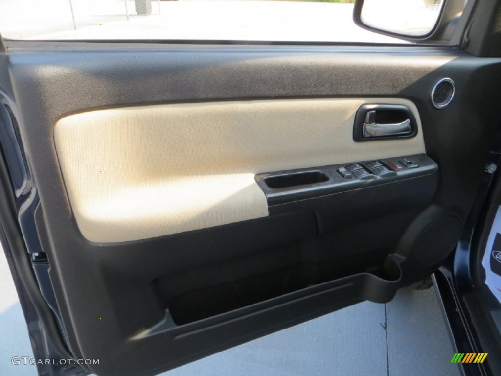 2008 Canyon SLE Crew Cab - Midnight Blue Metallic / Light Tan photo #27