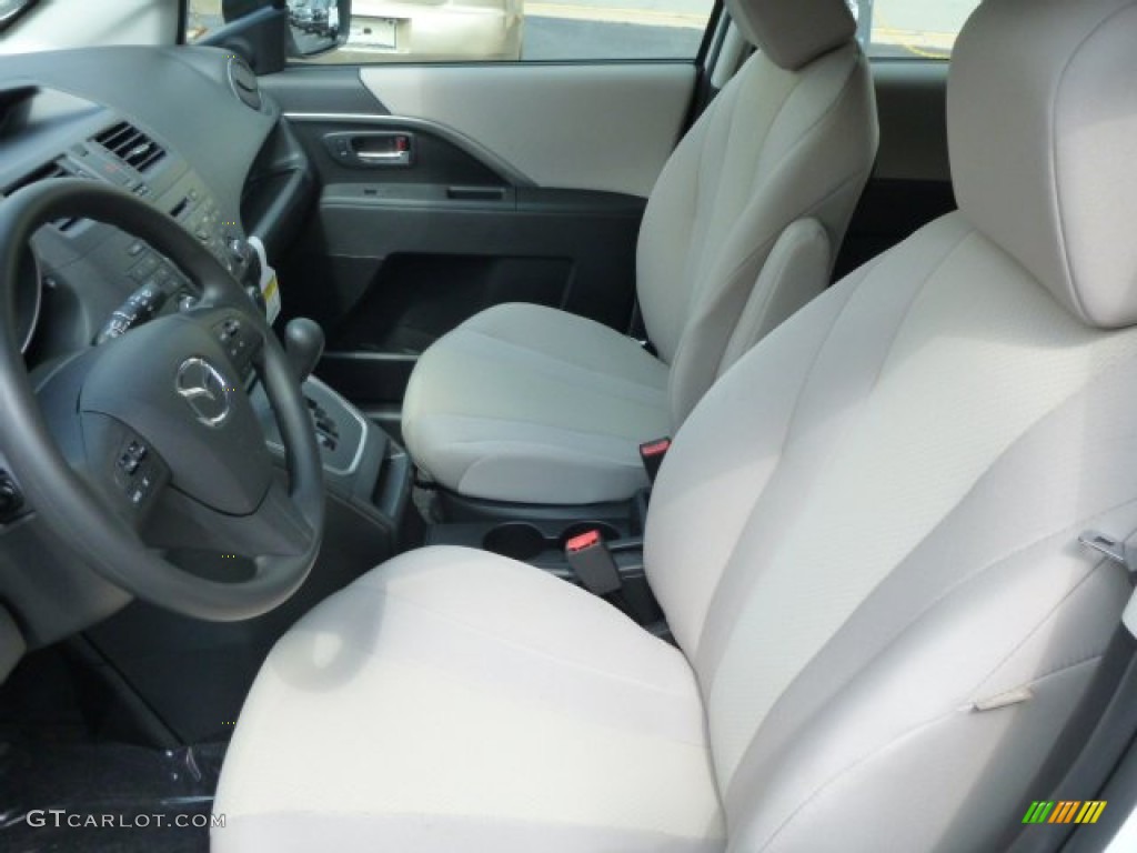2013 MAZDA5 Sport - Crystal White Pearl / Sand photo #10