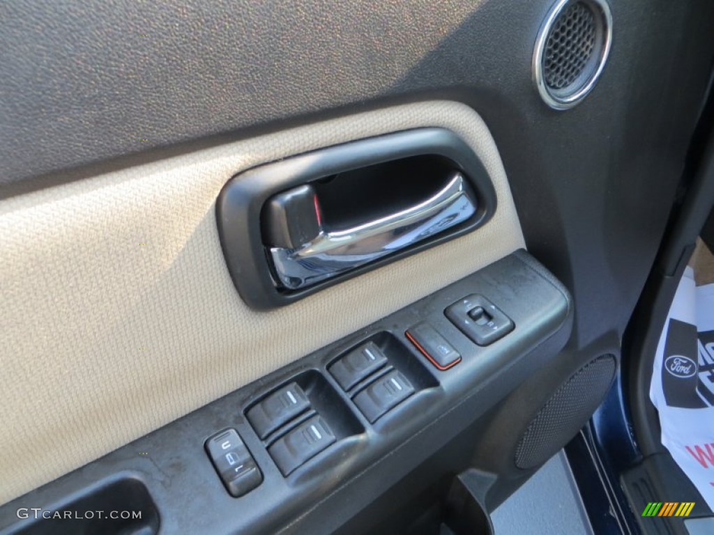 2008 Canyon SLE Crew Cab - Midnight Blue Metallic / Light Tan photo #28