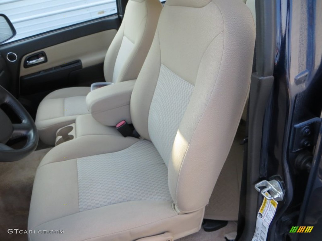 2008 Canyon SLE Crew Cab - Midnight Blue Metallic / Light Tan photo #29