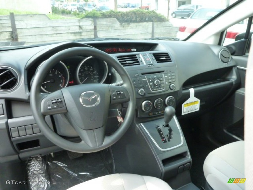 2013 MAZDA5 Sport - Crystal White Pearl / Sand photo #13