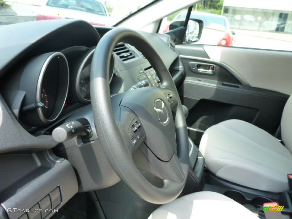 2013 MAZDA5 Sport - Crystal White Pearl / Sand photo #15