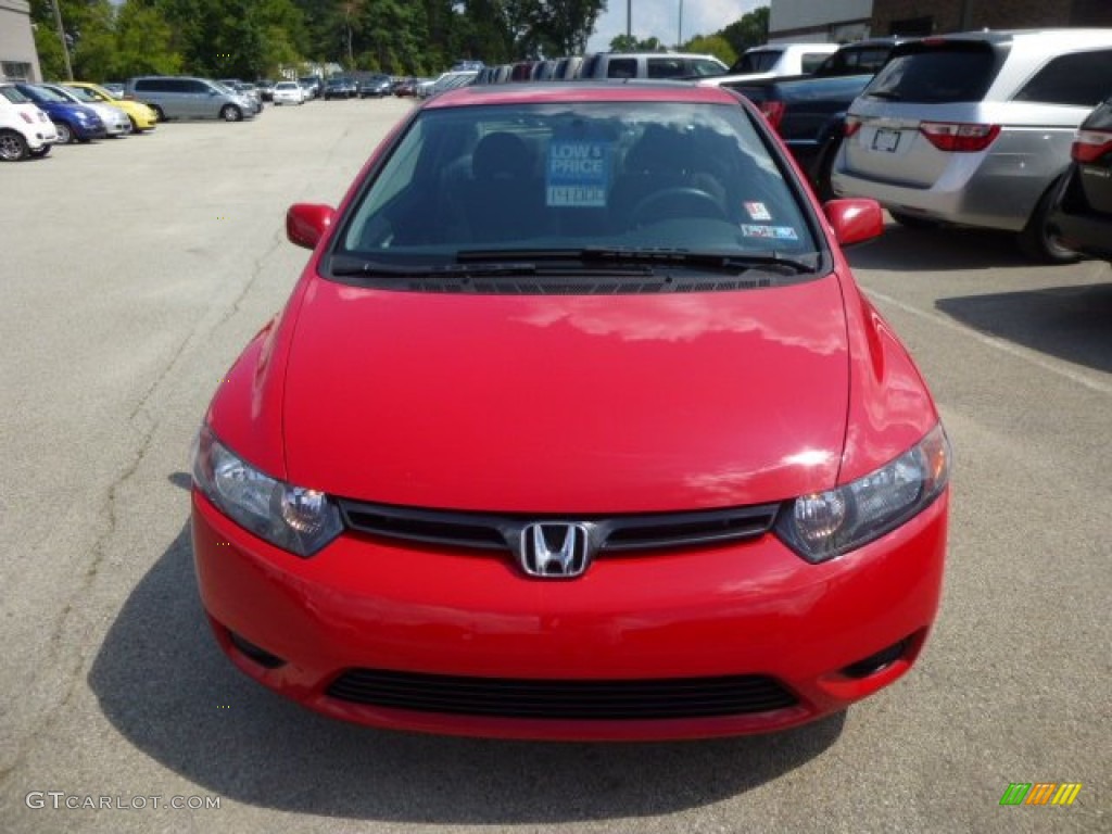 2008 Civic EX Coupe - Rallye Red / Black photo #2