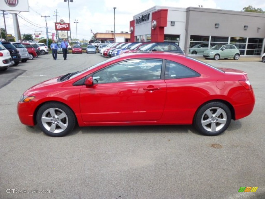 2008 Civic EX Coupe - Rallye Red / Black photo #4