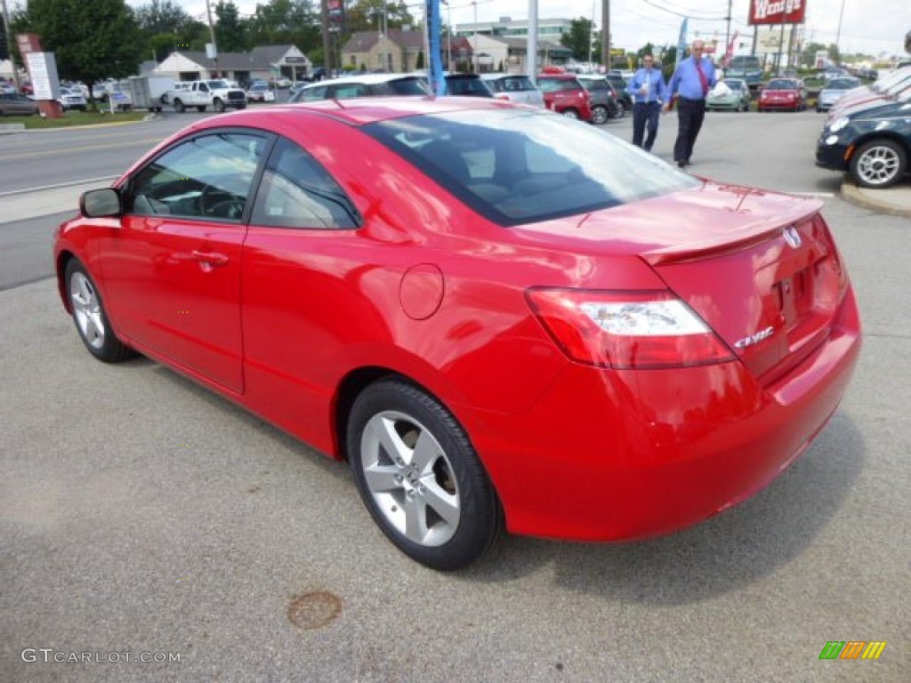 2008 Civic EX Coupe - Rallye Red / Black photo #5