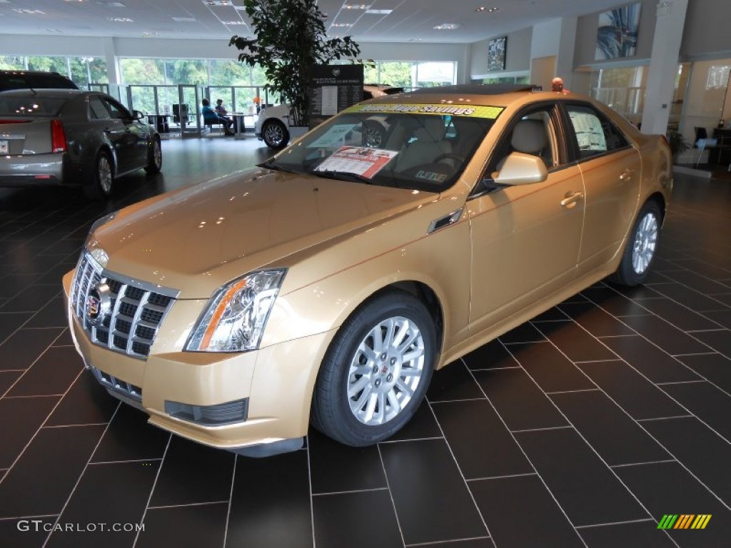2013 CTS 4 3.0 AWD Sedan - Summer Gold Metallic / Cashmere/Cocoa photo #3