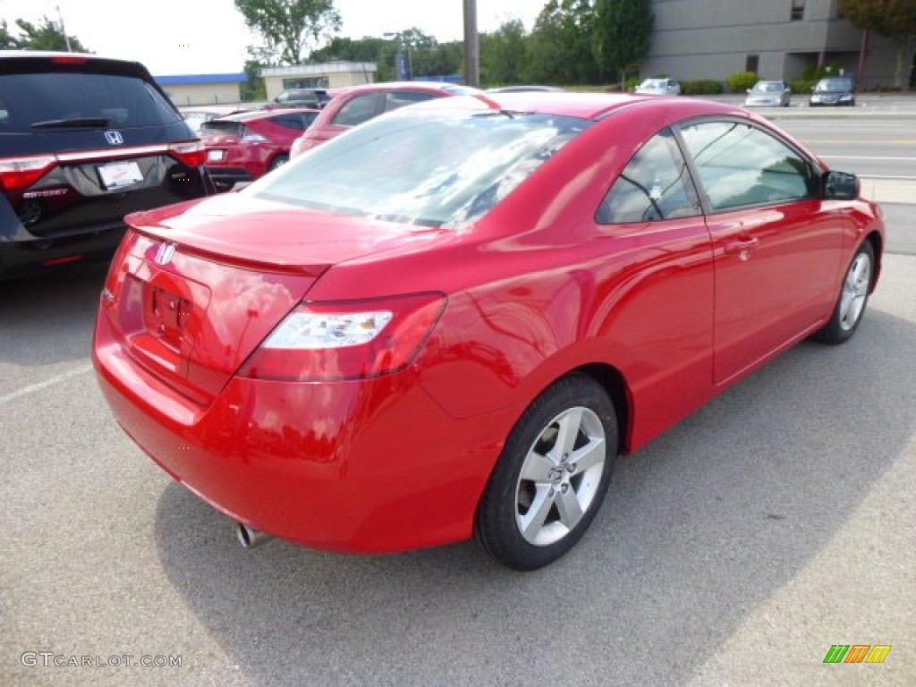 2008 Civic EX Coupe - Rallye Red / Black photo #7
