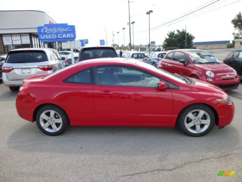 2008 Civic EX Coupe - Rallye Red / Black photo #8
