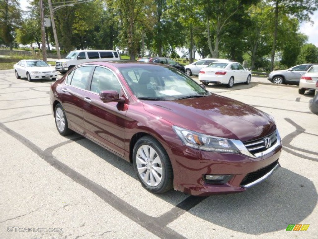 2014 Accord EX Sedan - Basque Red Pearl II / Ivory photo #1