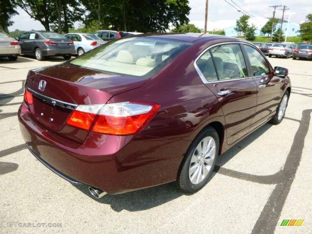 2014 Accord EX Sedan - Basque Red Pearl II / Ivory photo #3