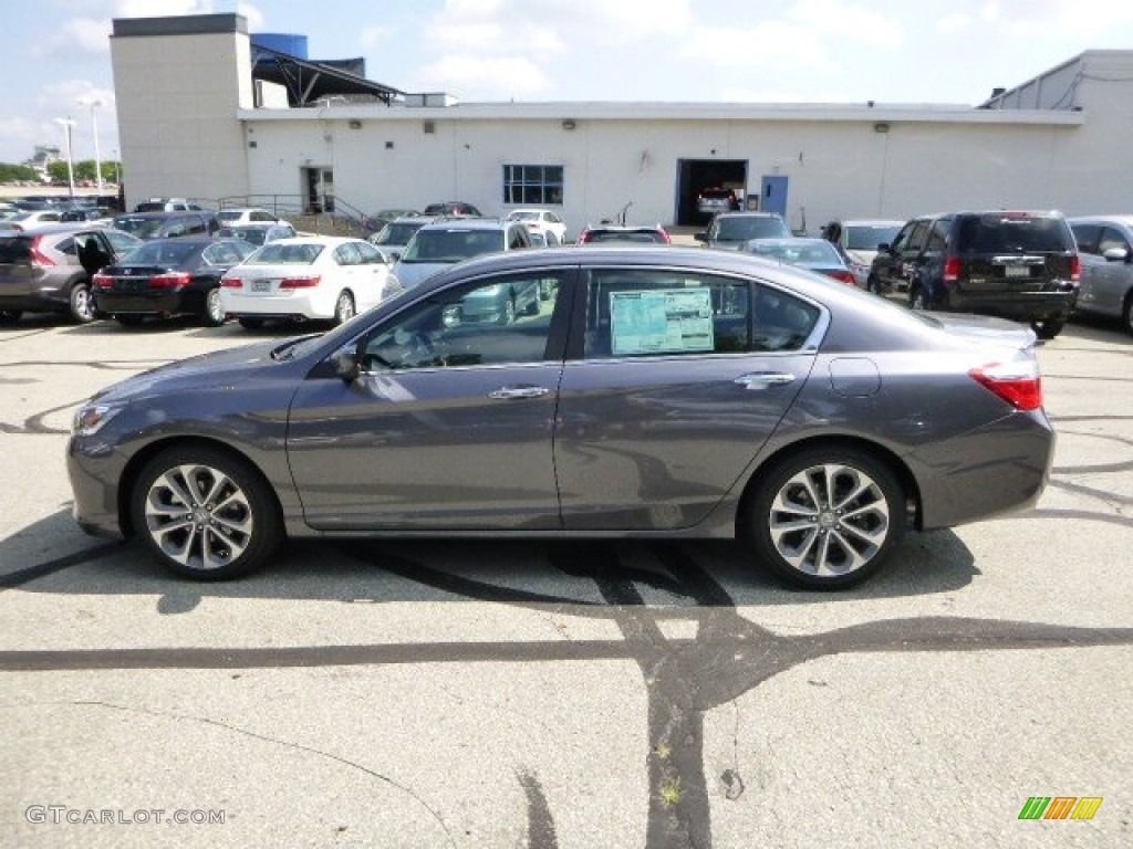 2014 Accord Sport Sedan - Modern Steel Metallic / Black photo #6