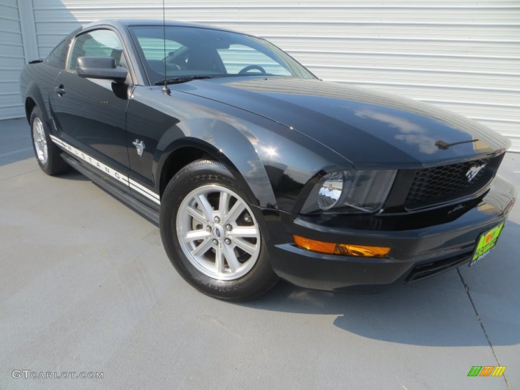 2009 Mustang V6 Coupe - Black / Light Graphite photo #1