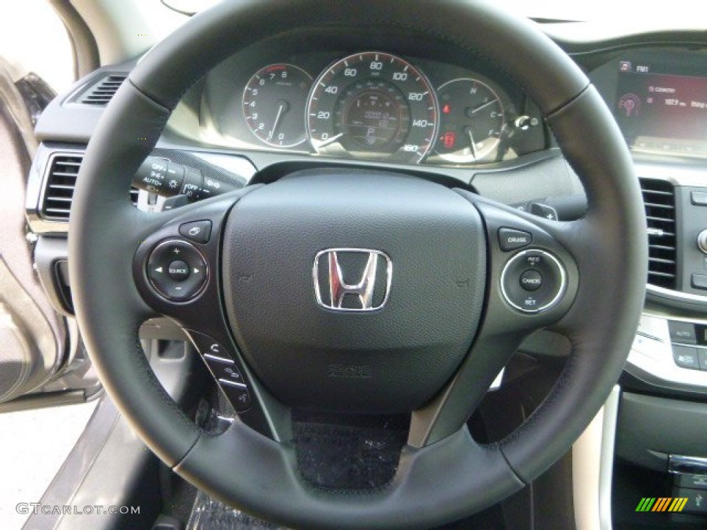 2014 Honda Accord Sport Sedan Black Steering Wheel Photo #85219157