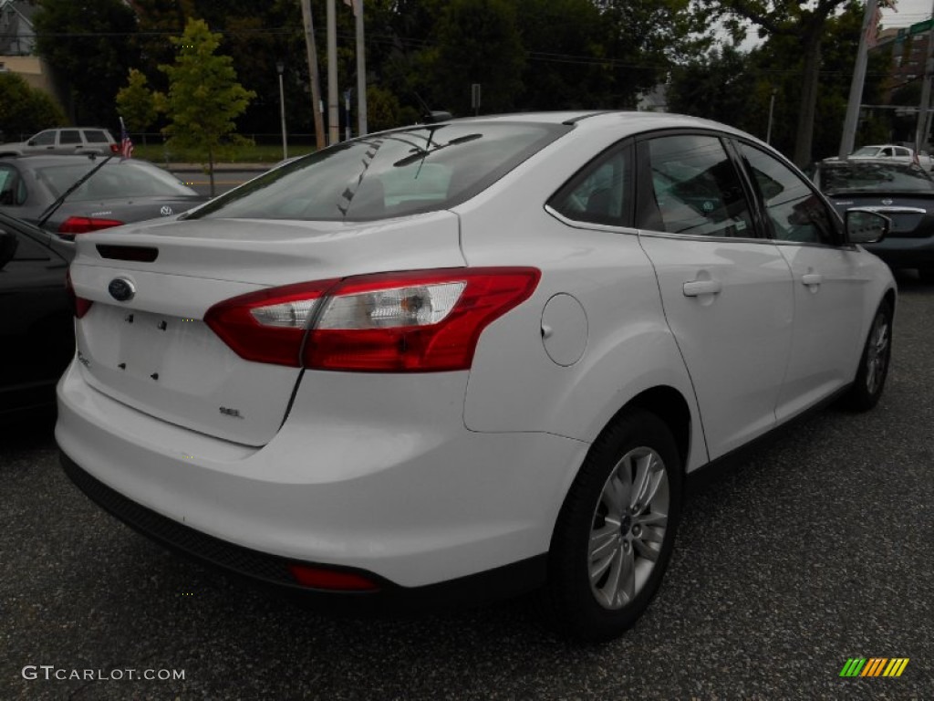 2012 Focus SEL Sedan - Oxford White / Stone photo #6