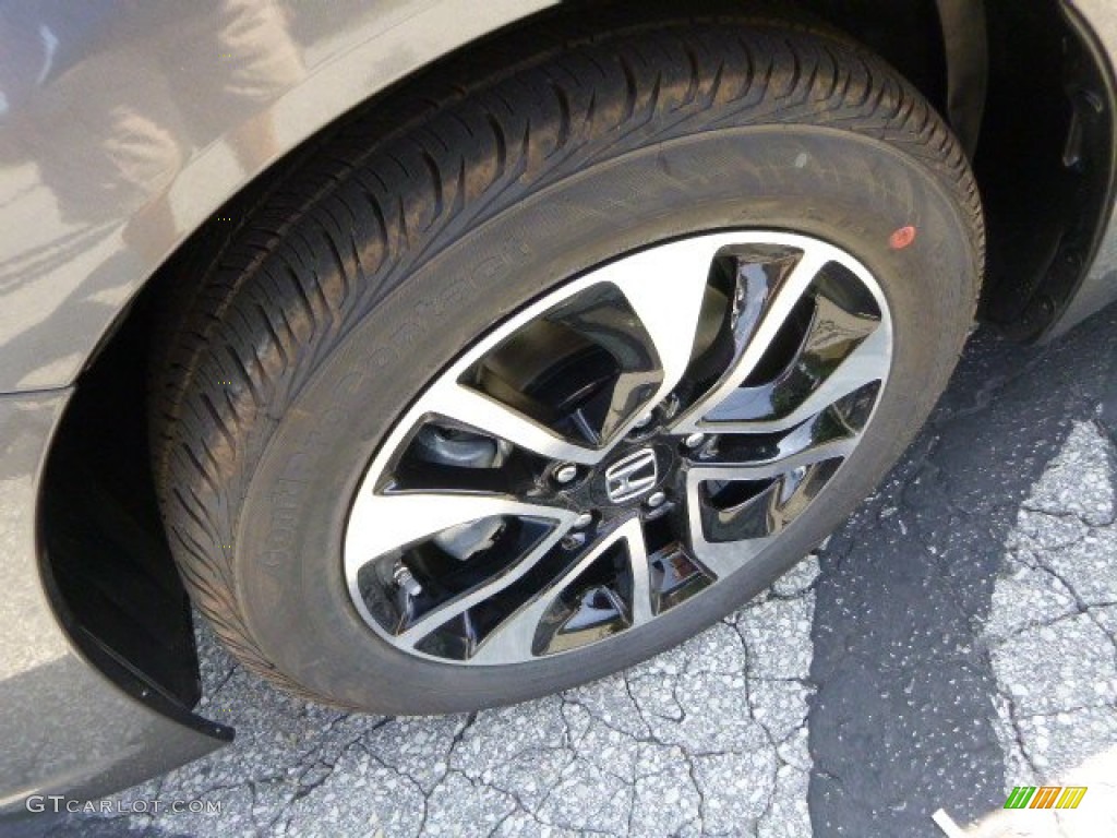 2013 Civic EX-L Sedan - Polished Metal Metallic / Gray photo #9