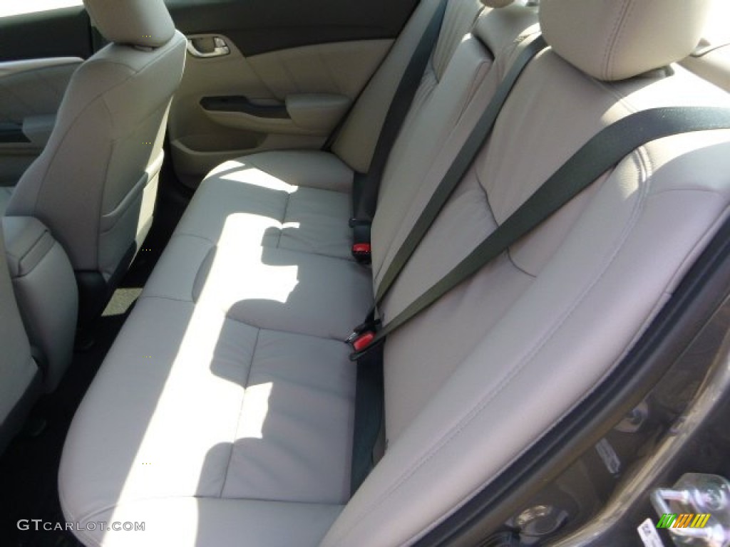 2013 Civic EX-L Sedan - Polished Metal Metallic / Gray photo #11