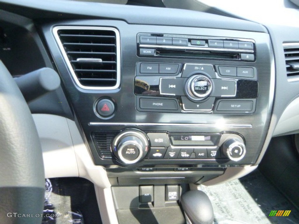 2013 Civic EX-L Sedan - Polished Metal Metallic / Gray photo #18