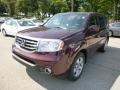 2013 Dark Cherry Pearl Honda Pilot EX-L 4WD  photo #7