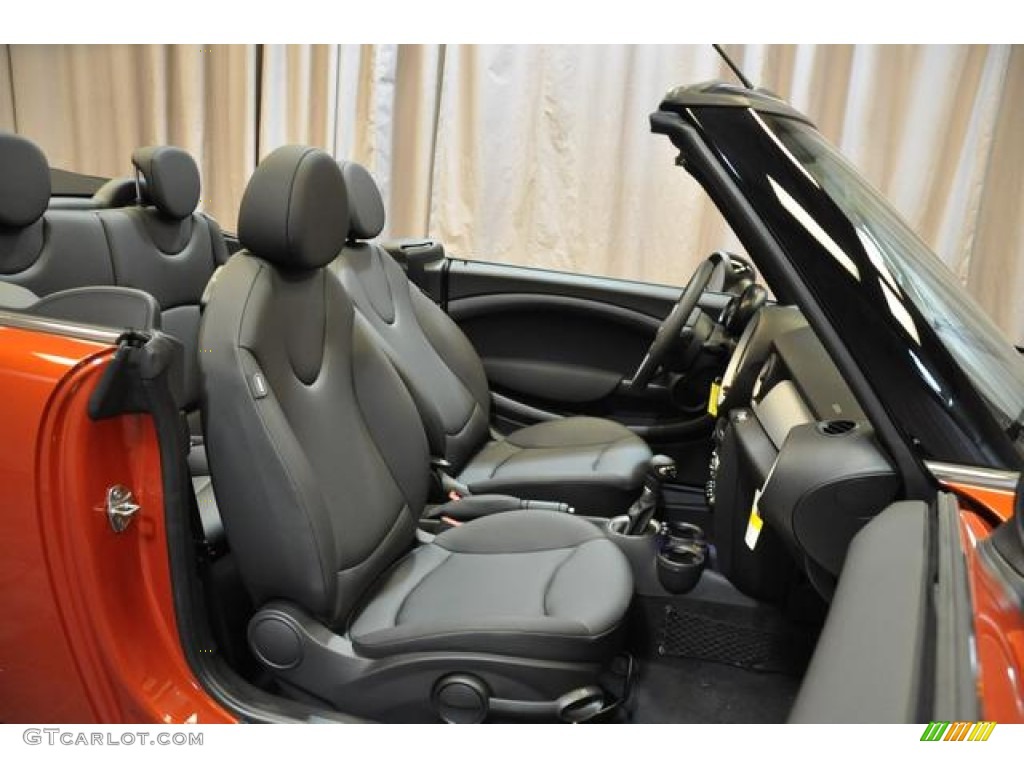 2014 Cooper Convertible - Spice Orange Metallic / Carbon Black photo #7