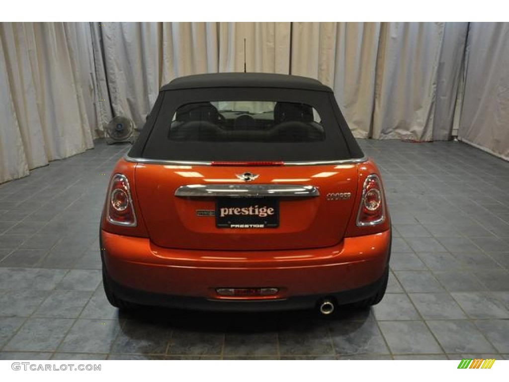 2014 Cooper Convertible - Spice Orange Metallic / Carbon Black photo #18