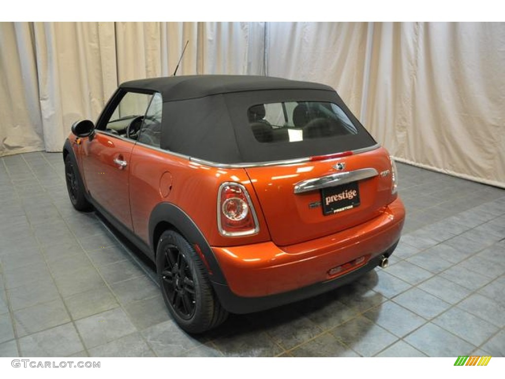 2014 Cooper Convertible - Spice Orange Metallic / Carbon Black photo #19