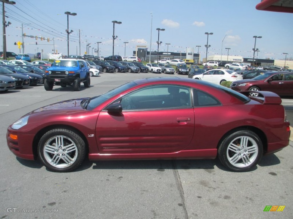 2003 Eclipse GT Coupe - Ultra Red Pearl / Sand Blast photo #7