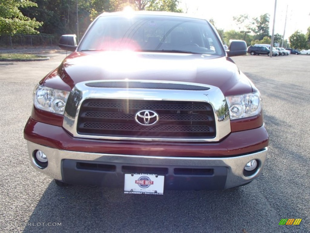 2008 Tundra SR5 Double Cab 4x4 - Radiant Red / Graphite Gray photo #2