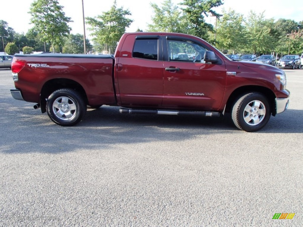 2008 Tundra SR5 Double Cab 4x4 - Radiant Red / Graphite Gray photo #4