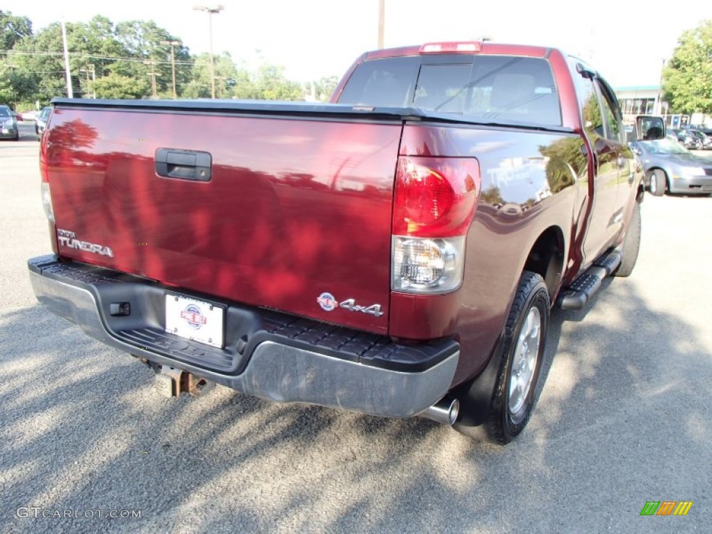 2008 Tundra SR5 Double Cab 4x4 - Radiant Red / Graphite Gray photo #7