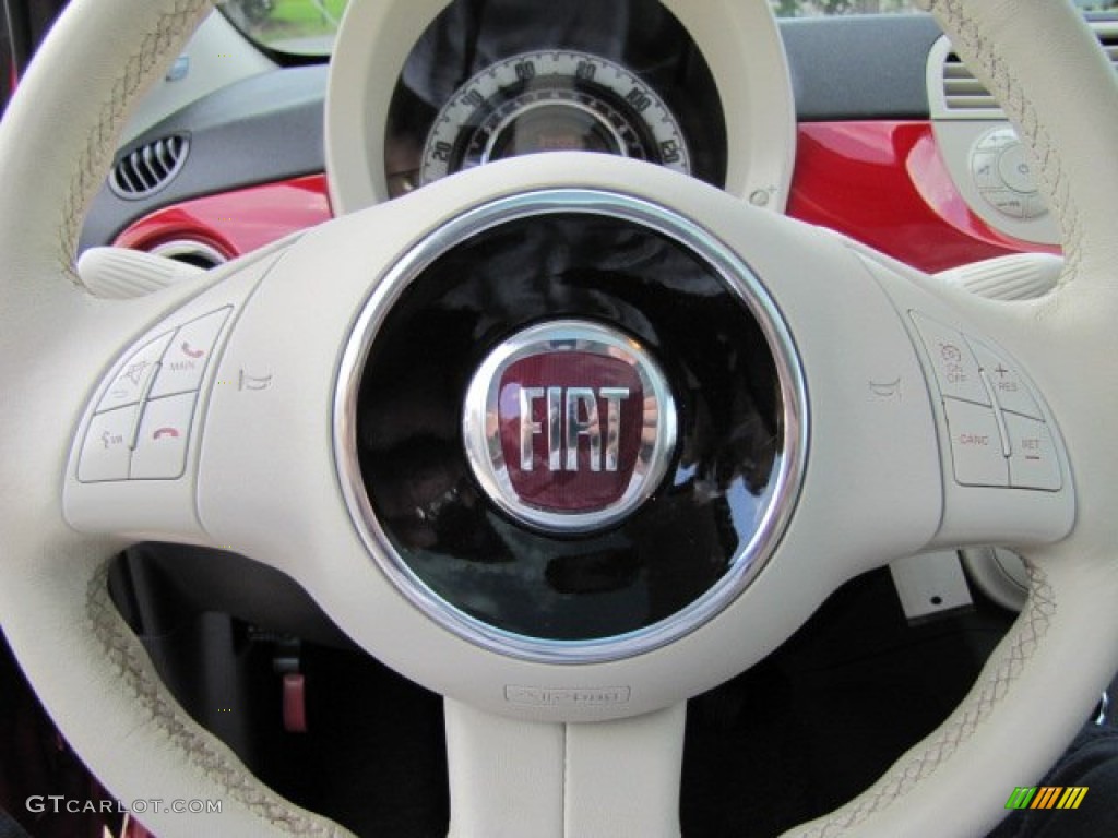 2012 Fiat 500 Lounge Controls Photo #85222514