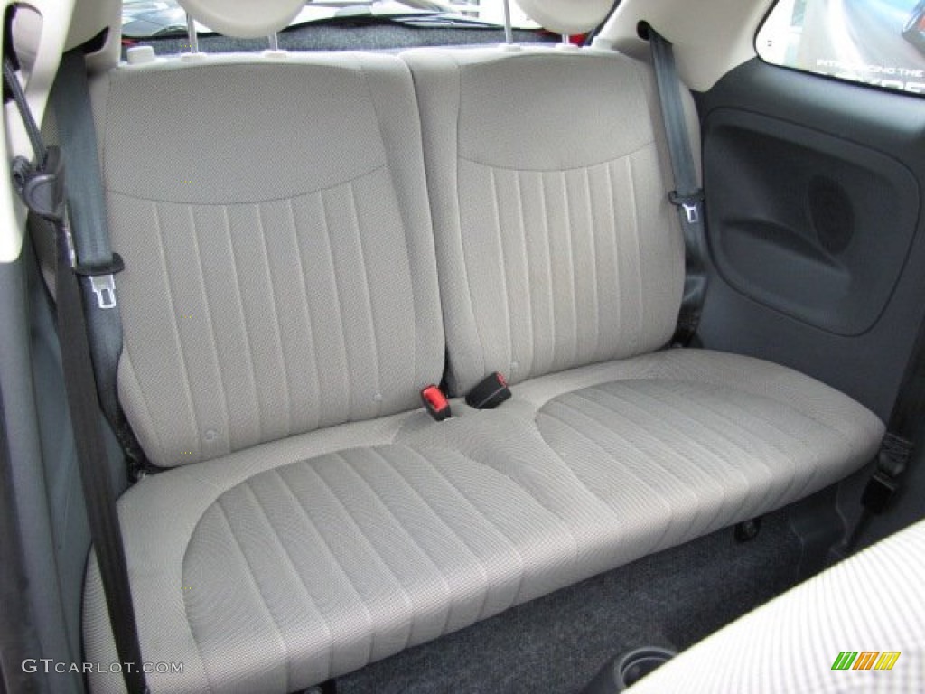 2012 Fiat 500 Lounge Rear Seat Photo #85222658