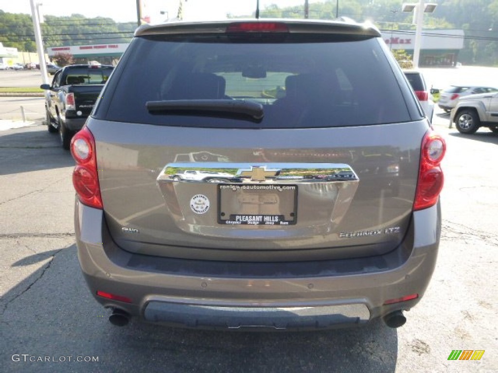 2010 Equinox LTZ AWD - Mocha Steel Metallic / Jet Black/Brownstone photo #4