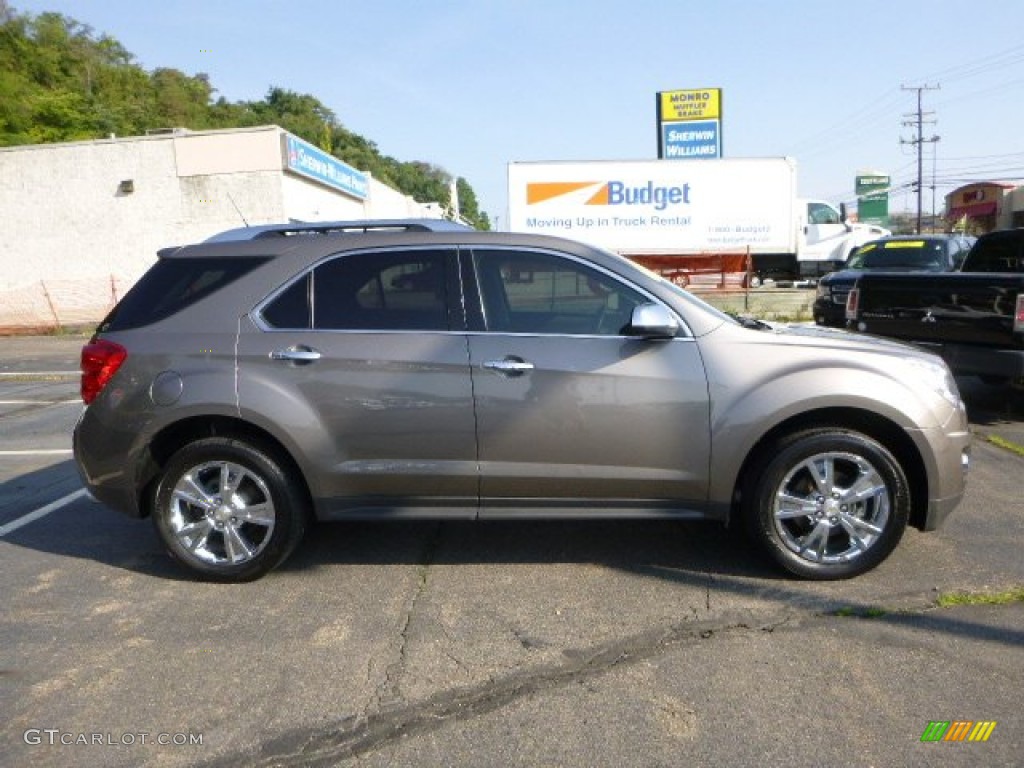 2010 Equinox LTZ AWD - Mocha Steel Metallic / Jet Black/Brownstone photo #6