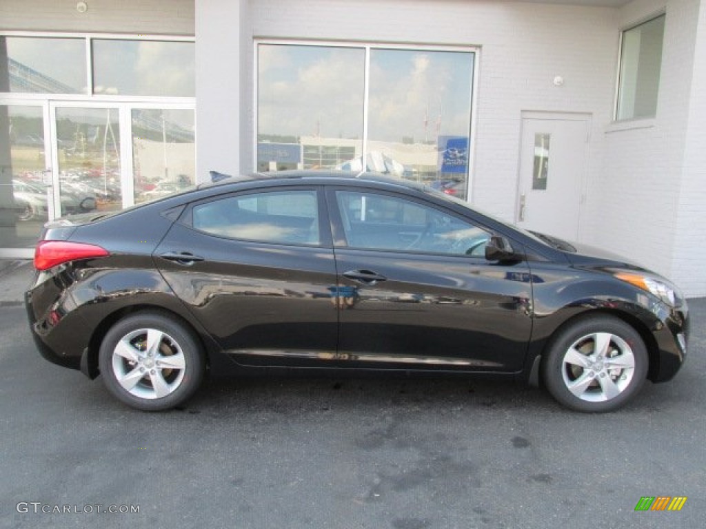 2013 Elantra GLS - Black / Gray photo #2